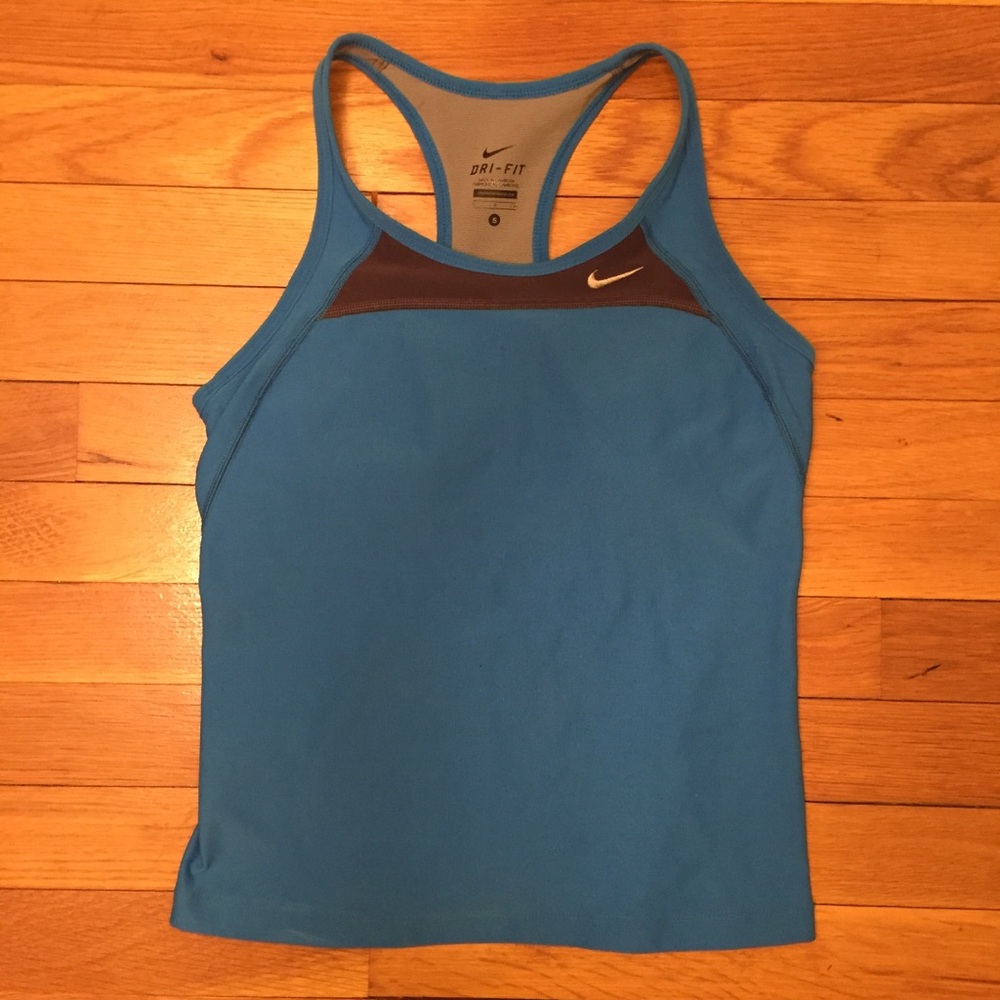 Nike Blue Dri-Fit Athletic Top Size S